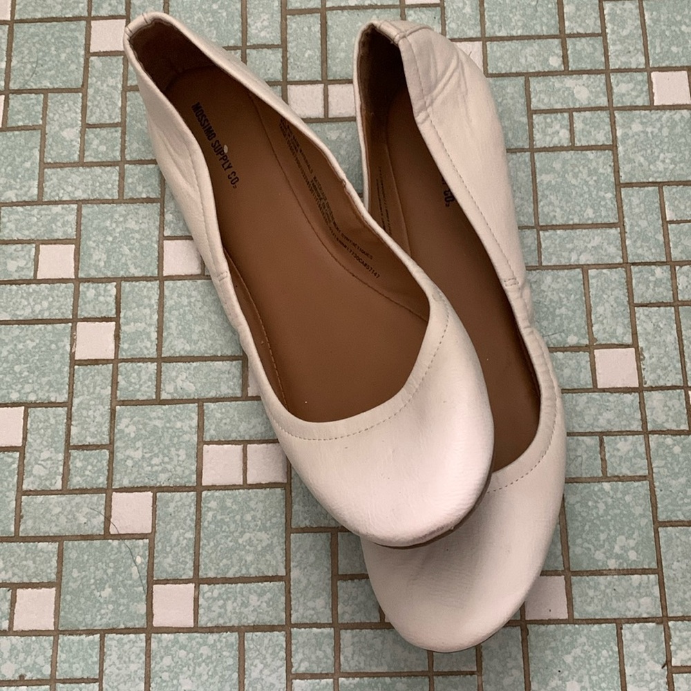 Mossimo Supply White Flats
